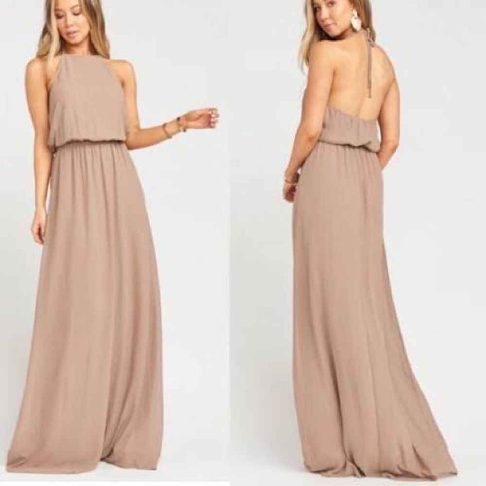 Show Me Your Mumu Heather Halter Maxi Dress NWOT